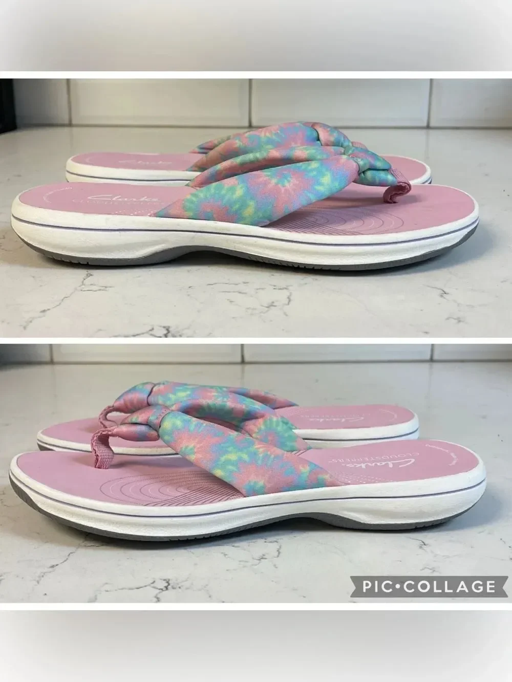Kids' Clarks Brinkley Tye Multicolor Tie Dye Size 3 Style Number: 26169099